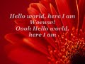 Nikki - Hello World Lyrics Nikki - Hello World Lyrics