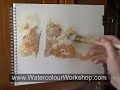 Watercolour Landscape Painting Demo - Scottish Stream Part 1