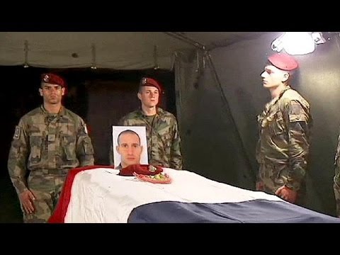 French President François Hollande arrives in Central African Republic