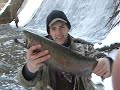 cold trout fishing 1st day of winter...