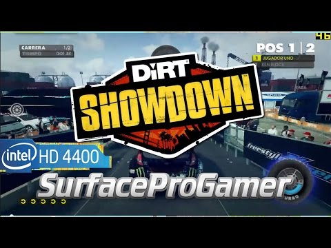 Dirt Showdown on Microsoft Surface Pro 2 Playing on intel hd 4400 Gameplay setting