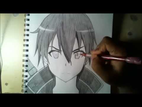 how to draw sword art online kirito