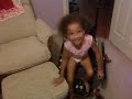 Erin very proudly wants to show off her ability to transfer in/out of her wheelchair all by herself. She is 5 years old and wants to be as independent as possible. Go Erin!