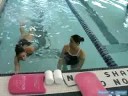 When learning how to swim the freestyle stroke, it's good to practice breathing and taking arm strokes by swimming in place against the pool wall. Learn more in this free beginners swimming lessons video. Expert: Rotem Agame  Olga Tzinker Bio: Rotem Agame is a professional swimmer who has participated in the finals of the European swimming championship. Filmmaker: Danniel Fishler