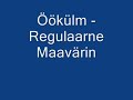 Öökülm - Regulaarne maavärin