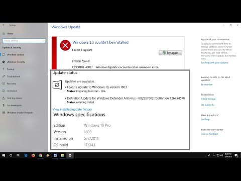 Fix All Windows 10 1803 Download & Install Errors (100% Works)