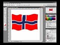 tutorial on distorting a flag to wave in photoshop