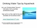 Drinking Water Tips by Aquacheck Laboratory
