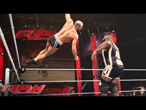 Mark Henry vs. Cesaro - Intercontinental Title Tournament Match: Raw, April 14, 2014