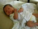 Adam Yoong Hanifah at one week (born 18 Oct 2007)