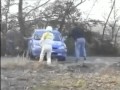Rally Driver Forgets Co-Driver - accident, co-driver, rally, rally car, spin out, funny