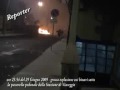 ORE 23.54 - ESPLOSIONE ALLA STAZIONE DI VIAREGGIO- DERAGLIA UN TRENO CISTERNA CARICO DI GAS