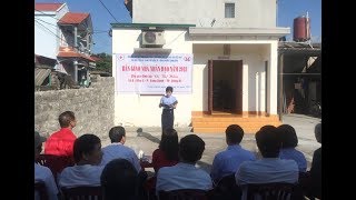 Bàn giao nhà nhân đạo cho hộ nghèo tại phường Vàng Danh