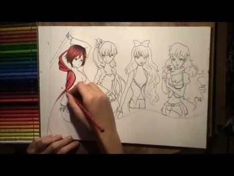 how to draw rwby