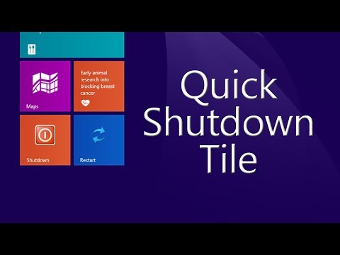 how to quick shutdown windows 8