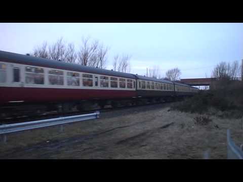 67002 and 67029 approaching North Road