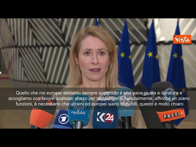 Kallas: Pace in Ucraina può  farsi solo con Ue e Kiev al tavolo