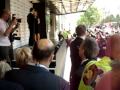 David Beckham doing the Armani Underwear Unveil at Selfridges London