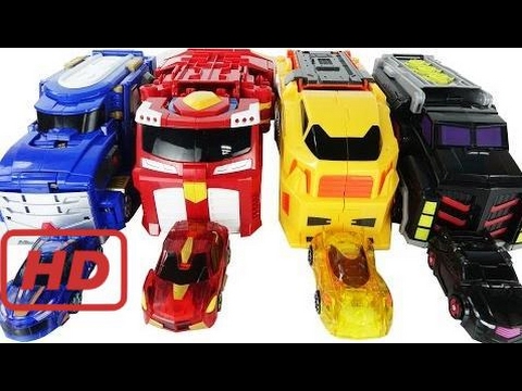 Turning Me Card W Mega Evan Mega Trix Mega Spider Turning Car Combination! - Pororo Toy Anime By To