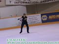 Triple Toe Skating Jump, normal and slow motion