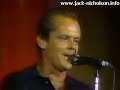 Jack Nicholson Live Aid 1985