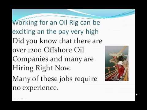 how to work offshore with no experience
