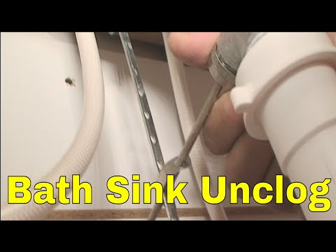 how to unclog hair from bathroom sink