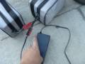 Recargando baterias desmontadas en una bicicleta eléctrica www.movielectric.cl