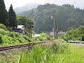 2008年8月6日撮影。小谷村石原下踏切にて。キハ52　156号車です。