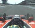 Junqueira loses his mirror - Indy 500 2008