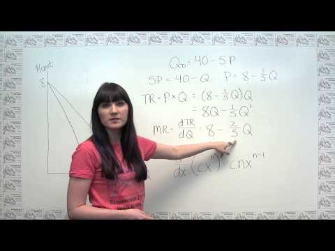 revenue - This video shows how to derive the marginal revenue curve from the demand curve. For more information and a complete listing of videos and online articles by...