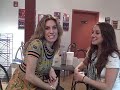 Amanda interviews Amie backstage before her show.