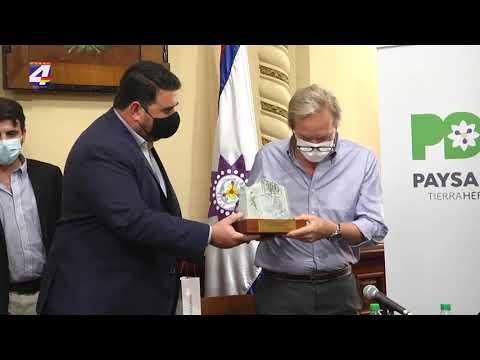 Intendente Olivera recibió a Embajadores de la Unión Europea