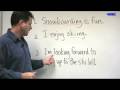 Advanced English Grammar ESL Lesson - ING Forms & Gerunds