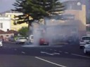 Coche ardiendo en Los Llanos de Aridane