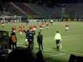 Widzew - Odra, doping i radość po bramce na 3-1