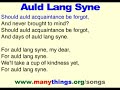 auld lang syne  learn a song podcast  for new years eve