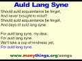 auld lang syne  learn a song podcast  for new years eve