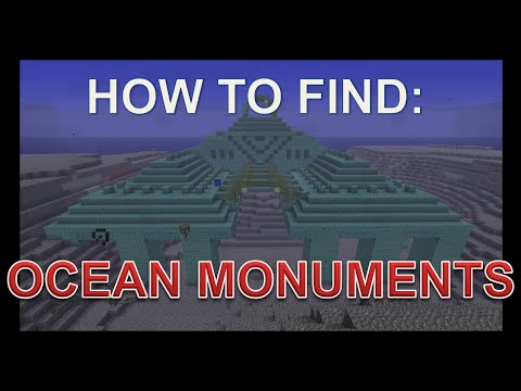 how to locate ocean monument minecraft