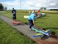 COLIS�O AEREA RC ENTRE TUCANO T-27 E SUPER SKYBOLT