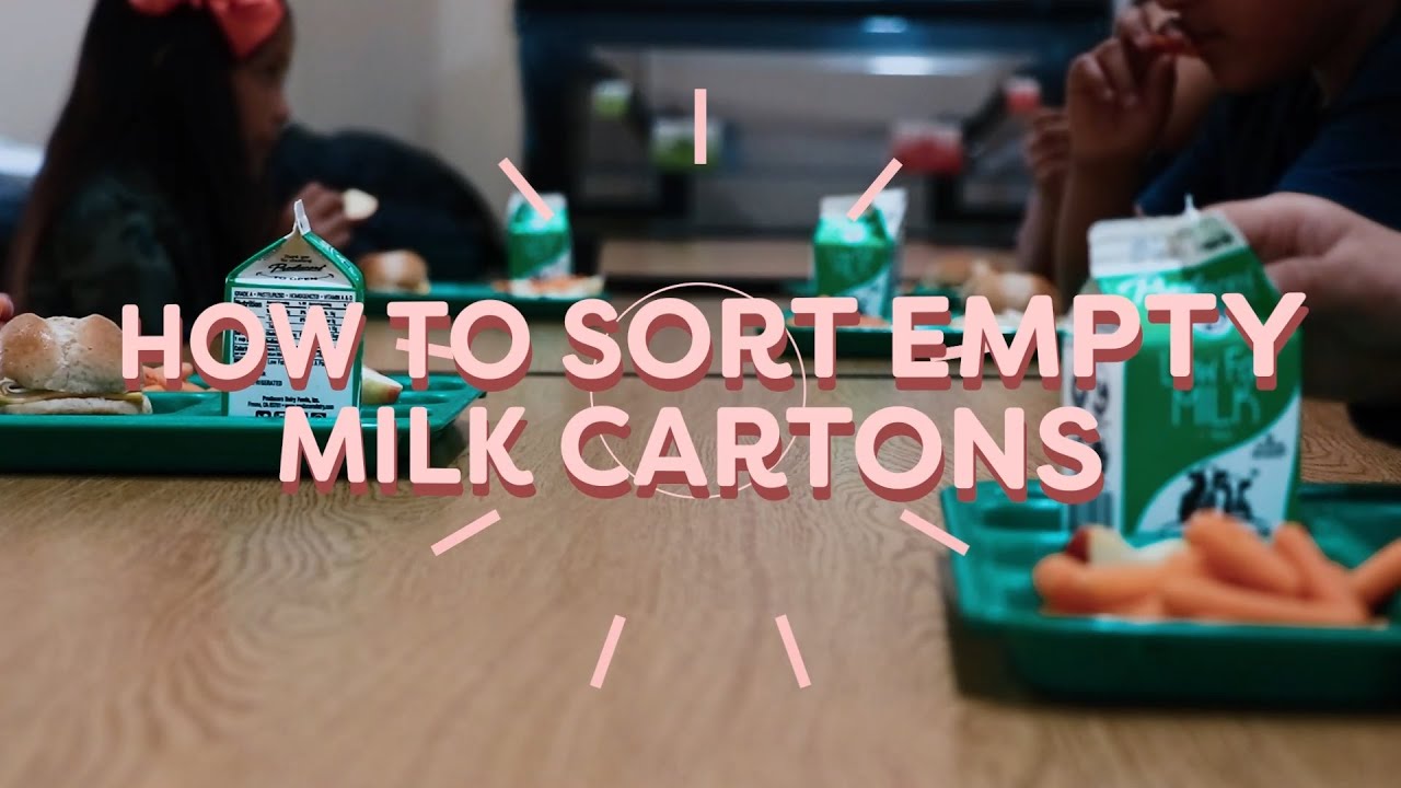 How to sort empty milk cartons