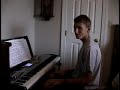 my friend playing c-jam blues, by duke ellington.

(ignore that little bit at the end ;))