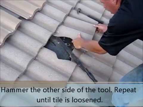 how to repair tile roof