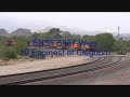 BNSF 5387 @ Cleghorn, Overpowered Doublestack and TOFC train