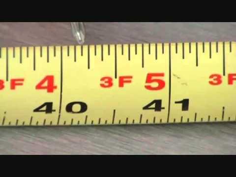 how to properly read a tape measure