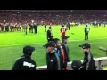 Carragher picking his kid up Carling Cup Final 2012