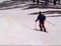 Chris pulls off his ski