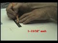 Draw Pick Up Cavity...Aldomath Guitars