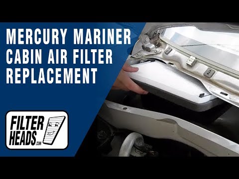 Cabin air filter replacement- Mercury Mariner