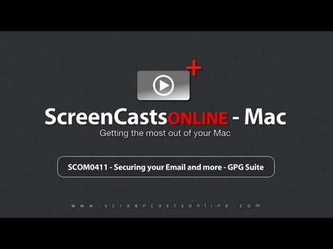 SCOM0411 - Sign & Encrypt Emails and Files on your Mac with GPGTools